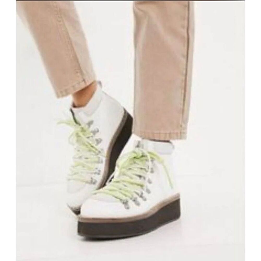 FREE PEOPLE Durango Lace Up Platform Hiking Boots-EUR 41/ US 10